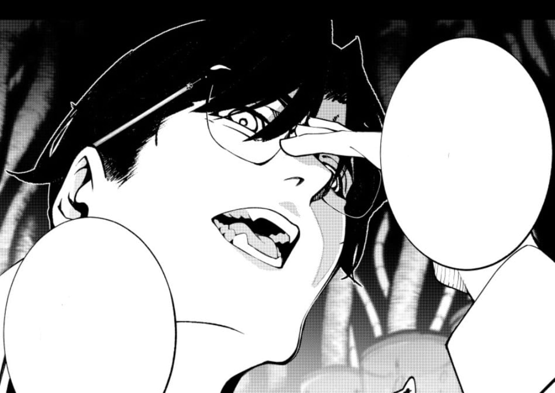 Kreutz appears in front of the Caulis Panel (Image via Kodansha)